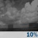 Saturday Night: A slight chance of showers before 8pm, then a slight chance of showers and thunderstorms after 2am.  Mostly clear, with a low around 65. West wind around 5 mph becoming calm  in the evening.  Chance of precipitation is 20%.