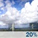 Sunday: A 20 percent chance of showers and thunderstorms.  Mostly sunny, with a high near 84. Light south wind becoming southwest 5 to 10 mph in the morning. 